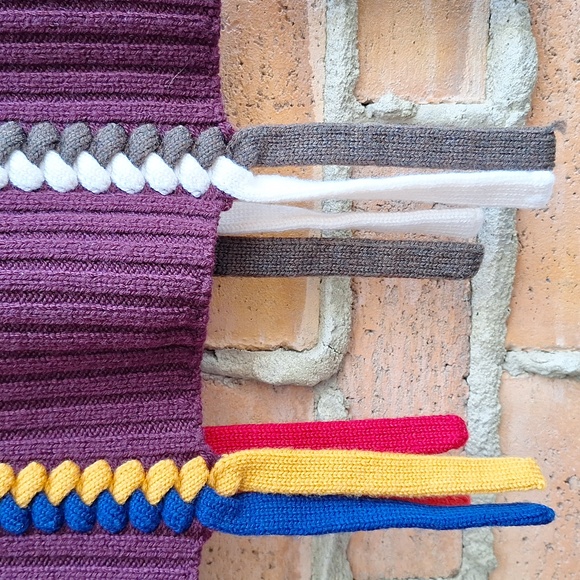 NWOT Derec Lam 10 Crosby Merino Wool Sleeveless Turtleneck Braided Sweater - Picture 3 of 9